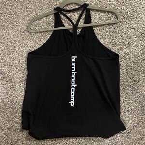 Burn Boot Camp Black Racerback Tank
